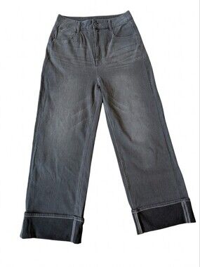 Women's Wide-Leg Grey Jeans